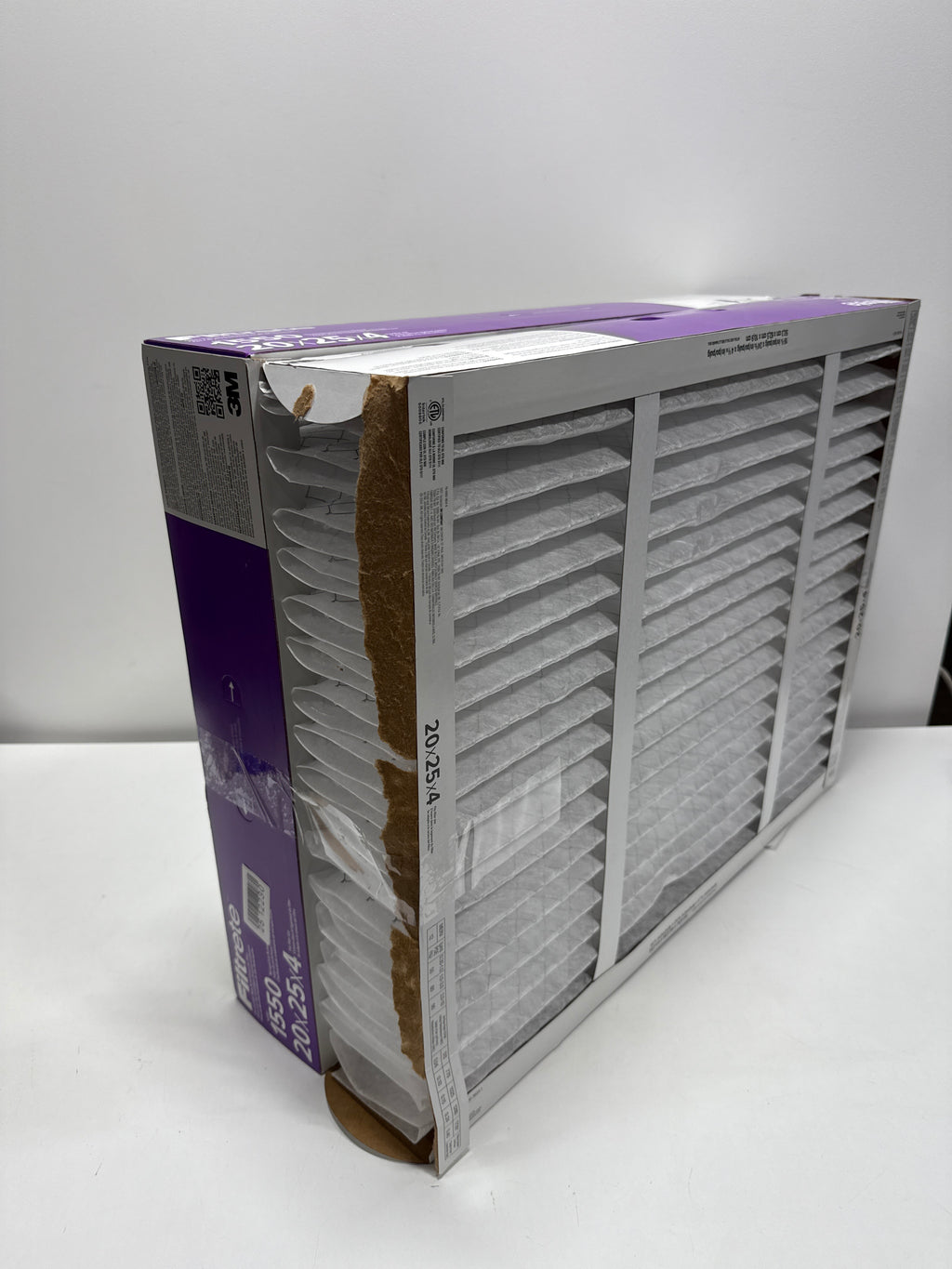See Desc 3M Ultra Allergen Reduction Deep Pleat 4’’ Filter 2-pack 16x25x4 - *Furnace Filters