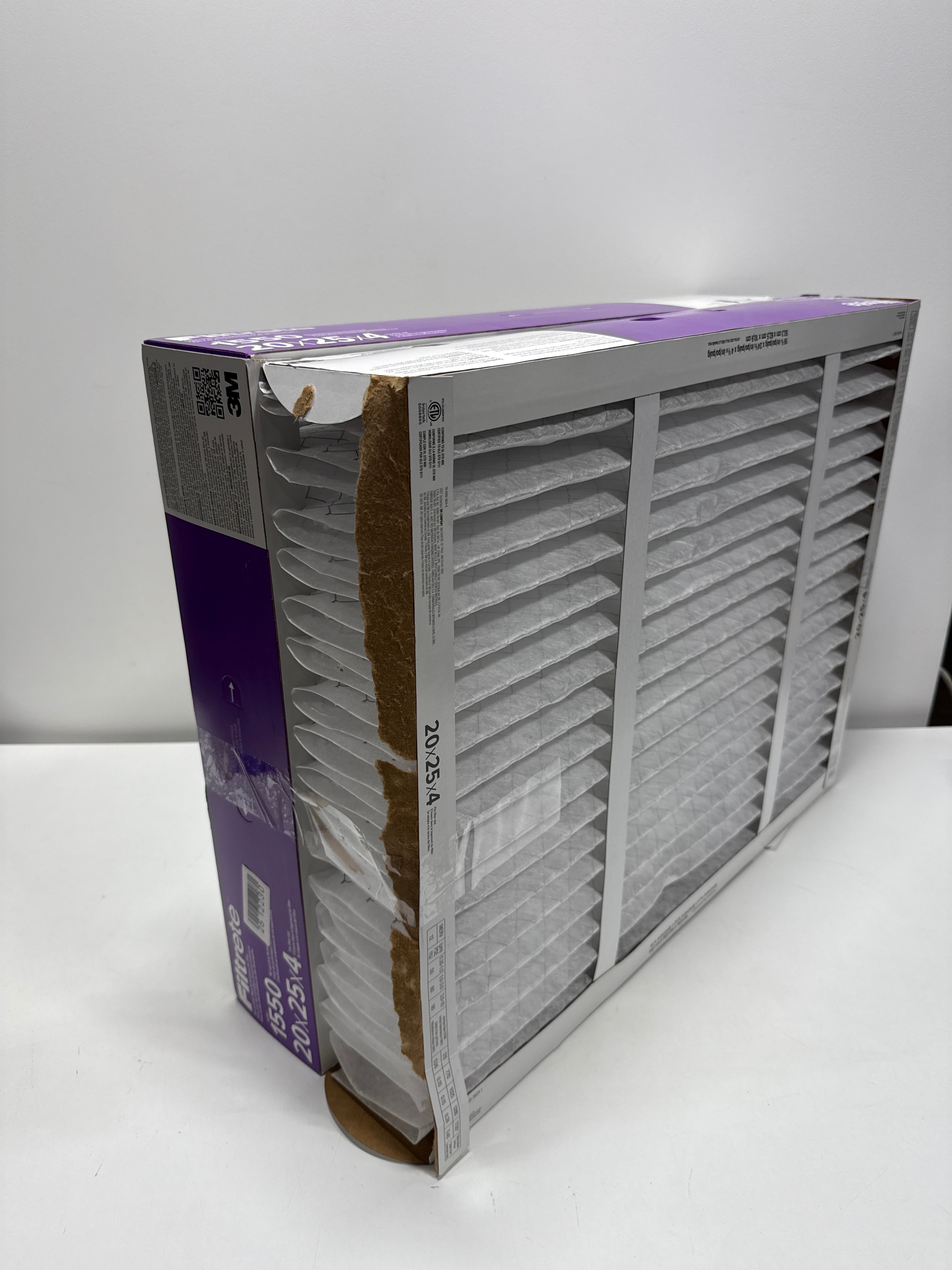 See Desc 3M Ultra Allergen Reduction Deep Pleat 4’’ Filter 2-pack 16x25x4 - *Furnace Filters