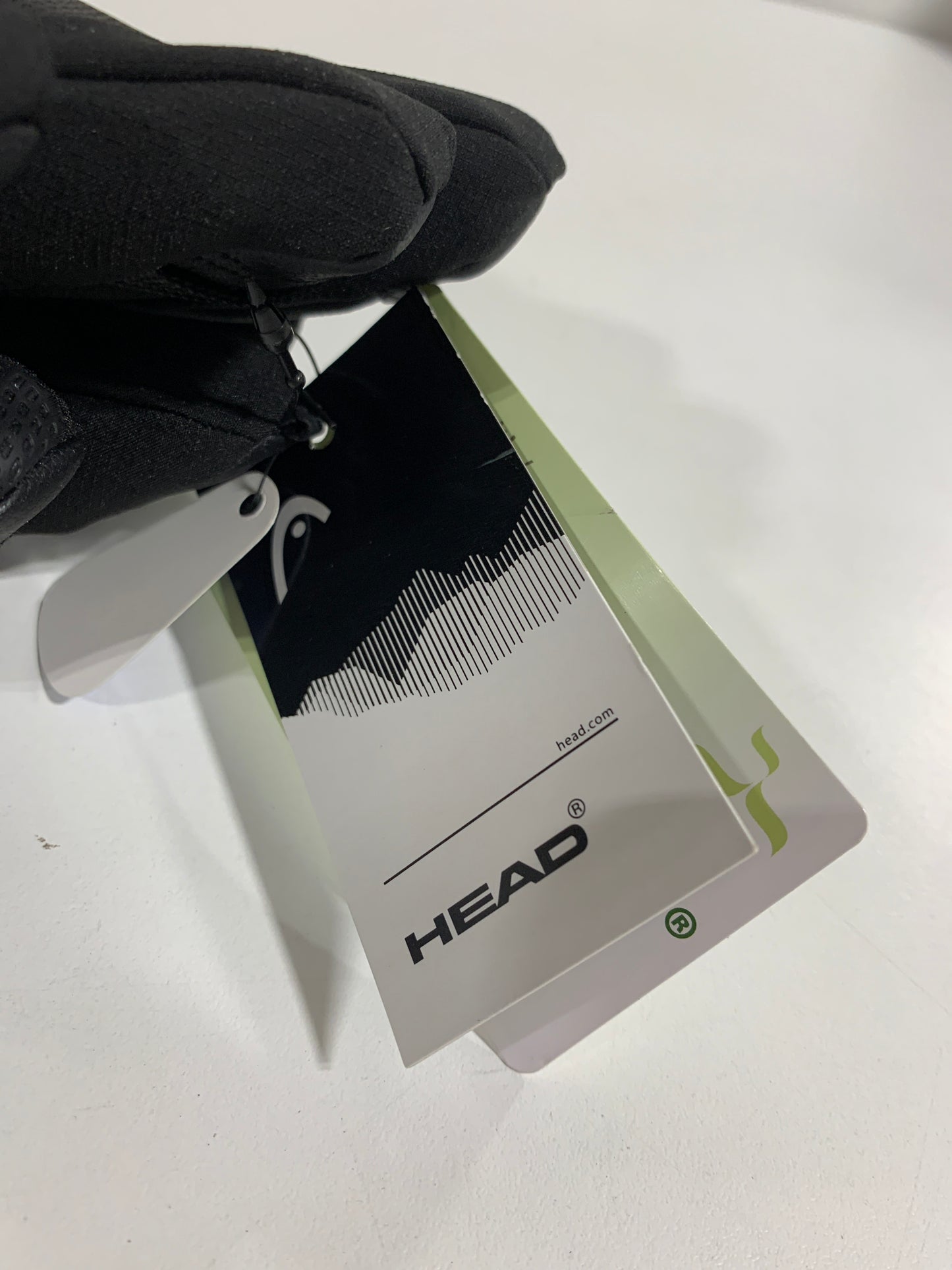 Head Unisex Insulated Ski Glove with Top Zipper Pocket Black Gloves