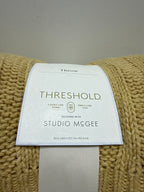 Tan Cable Rib Throw - 50 X 60’’ - Threshold Designed with Studio McGee - *Bedding