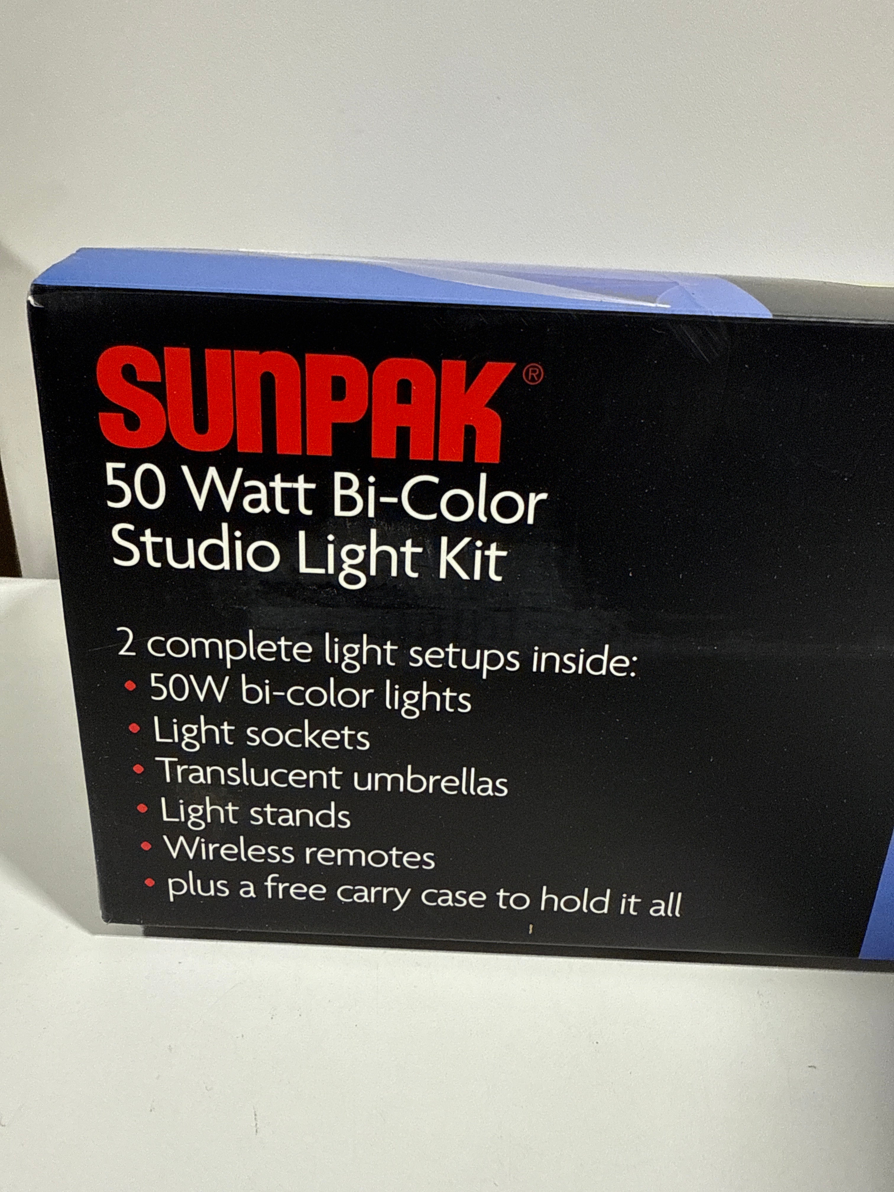 See Desc Sunpak - Bi-Color Studio Light Kit - Black - *Cameras Camcorders & Drones