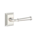 Emtek Passage, Wilshire Rosette, Merrimack Lever, RH, US15 SKU: 8161MERHUS15