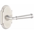 Pair Emtek Merrimack Brass Lever Handle with #8 Rosette 8058MEUS15