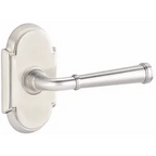 Pair Emtek Merrimack Brass Lever Handle with #8 Rosette 8058MEUS15