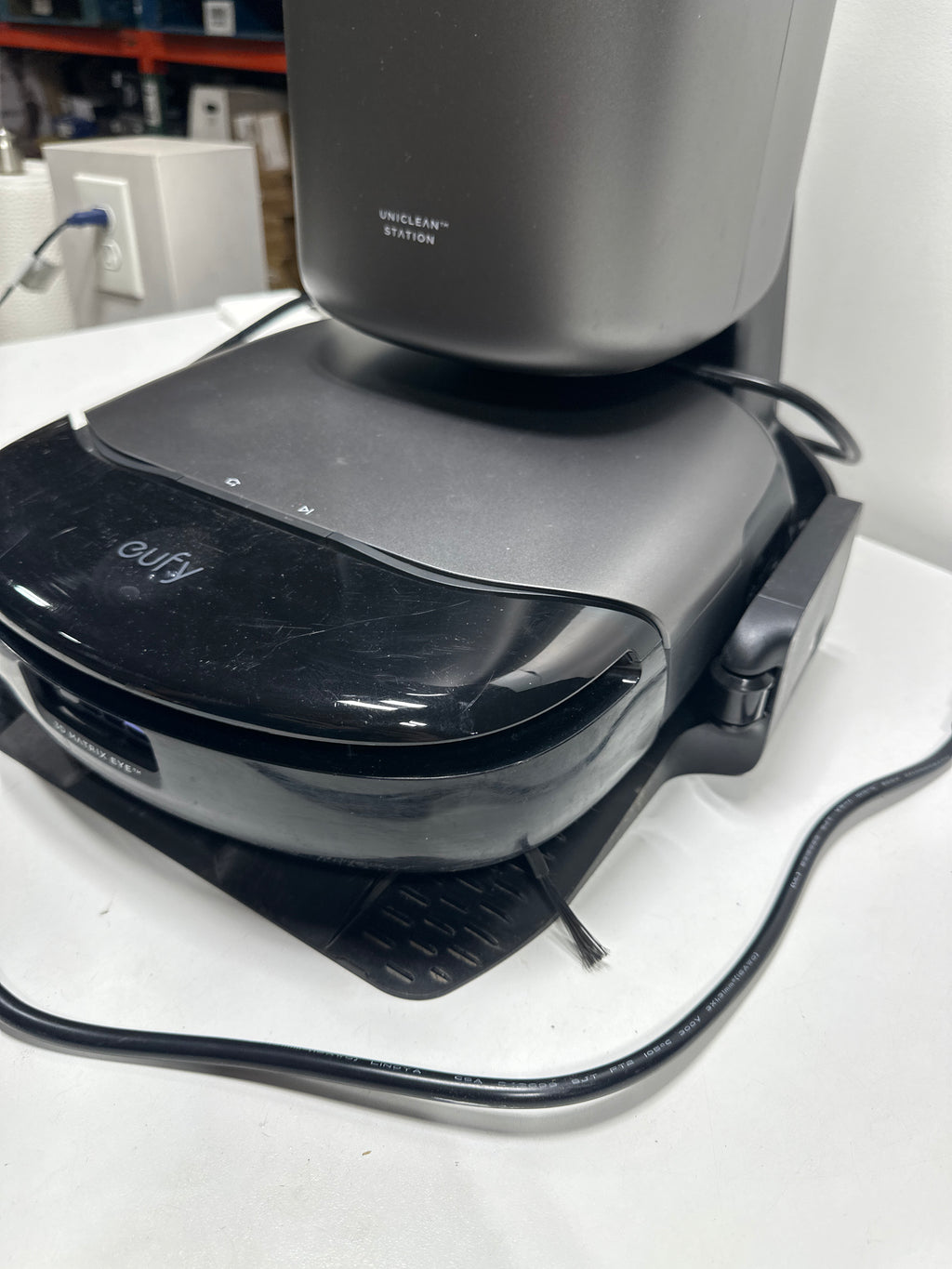 Used Omni S1 Pro 13.7 in. Robotic Vacuum and Mop with Smart Navigation, Bagless, Washable Filter, Multi-Surface in Black