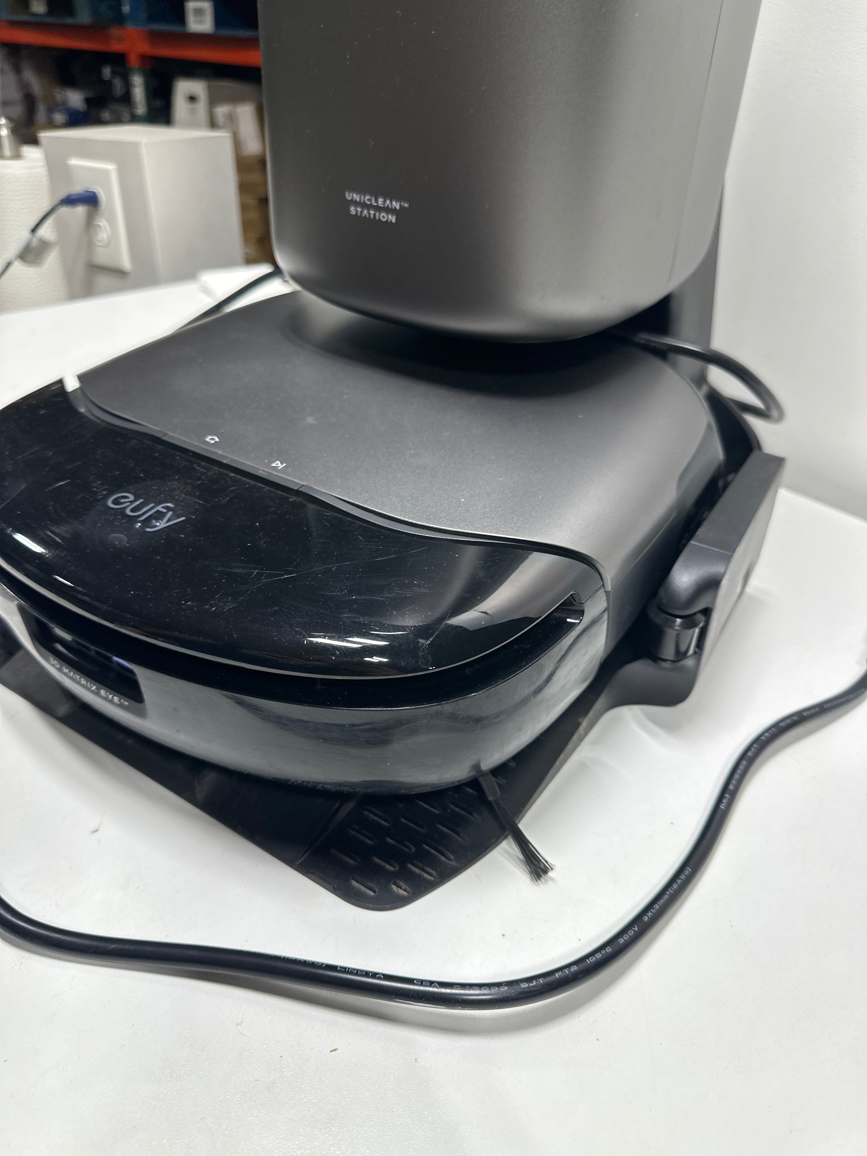 Used Omni S1 Pro 13.7 in. Robotic Vacuum and Mop with Smart Navigation, Bagless, Washable Filter, Multi-Surface in Black