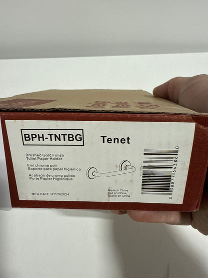 Pfister BPH-TNT Tenet Wall Mounted Pivoting Toilet Paper Holder Brushed Gold