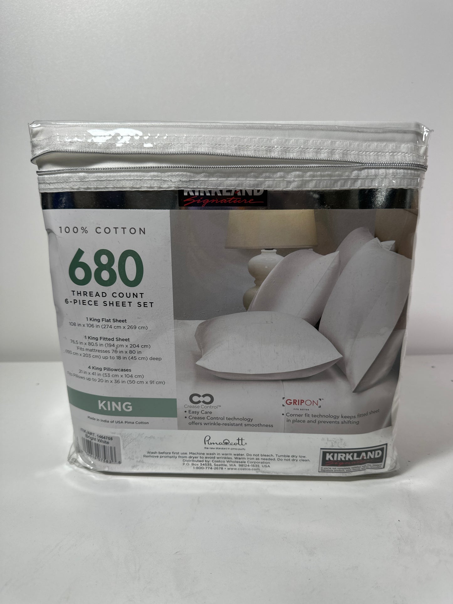 Kirkland Signature 680 Thread Count Sheet Set King