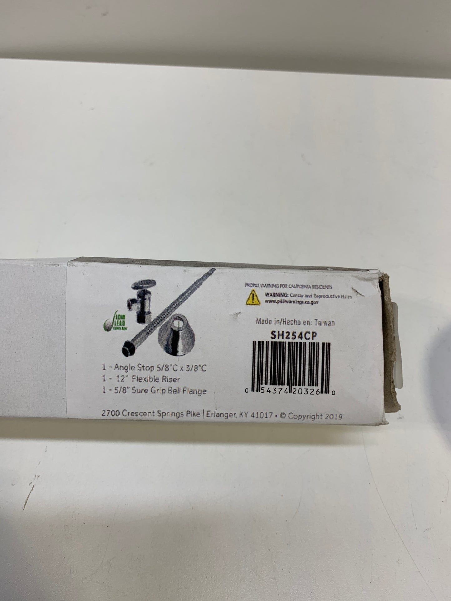 Signature Hardware 948025 Corrugated Toilet Supply Kit with 5/8" OD X 3/8" OD Angle Stop Chrome