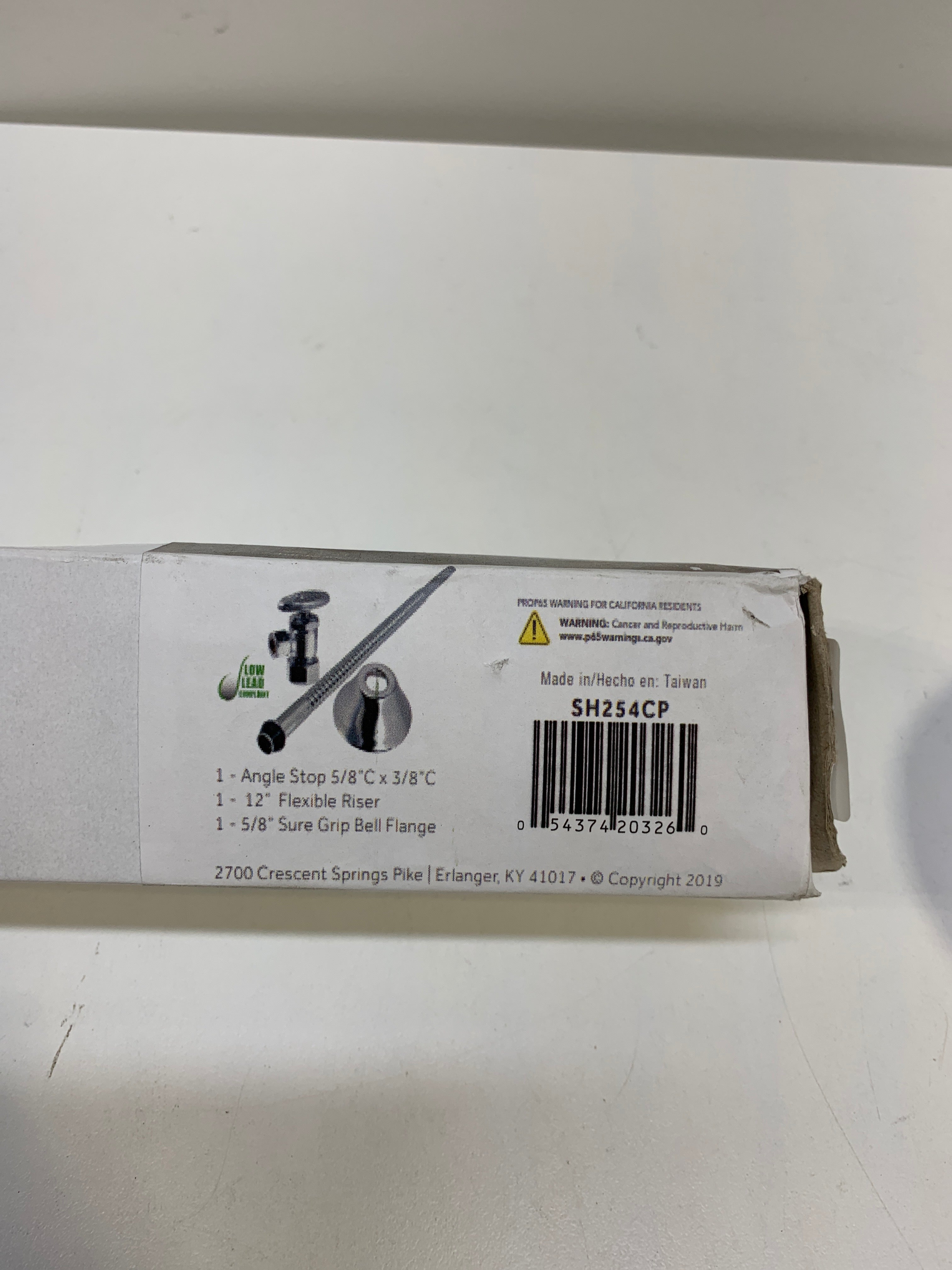 Signature Hardware 948025 Corrugated Toilet Supply Kit with 5/8’’ OD X 3/8’’ OD Angle Stop Chrome - *Plumbing