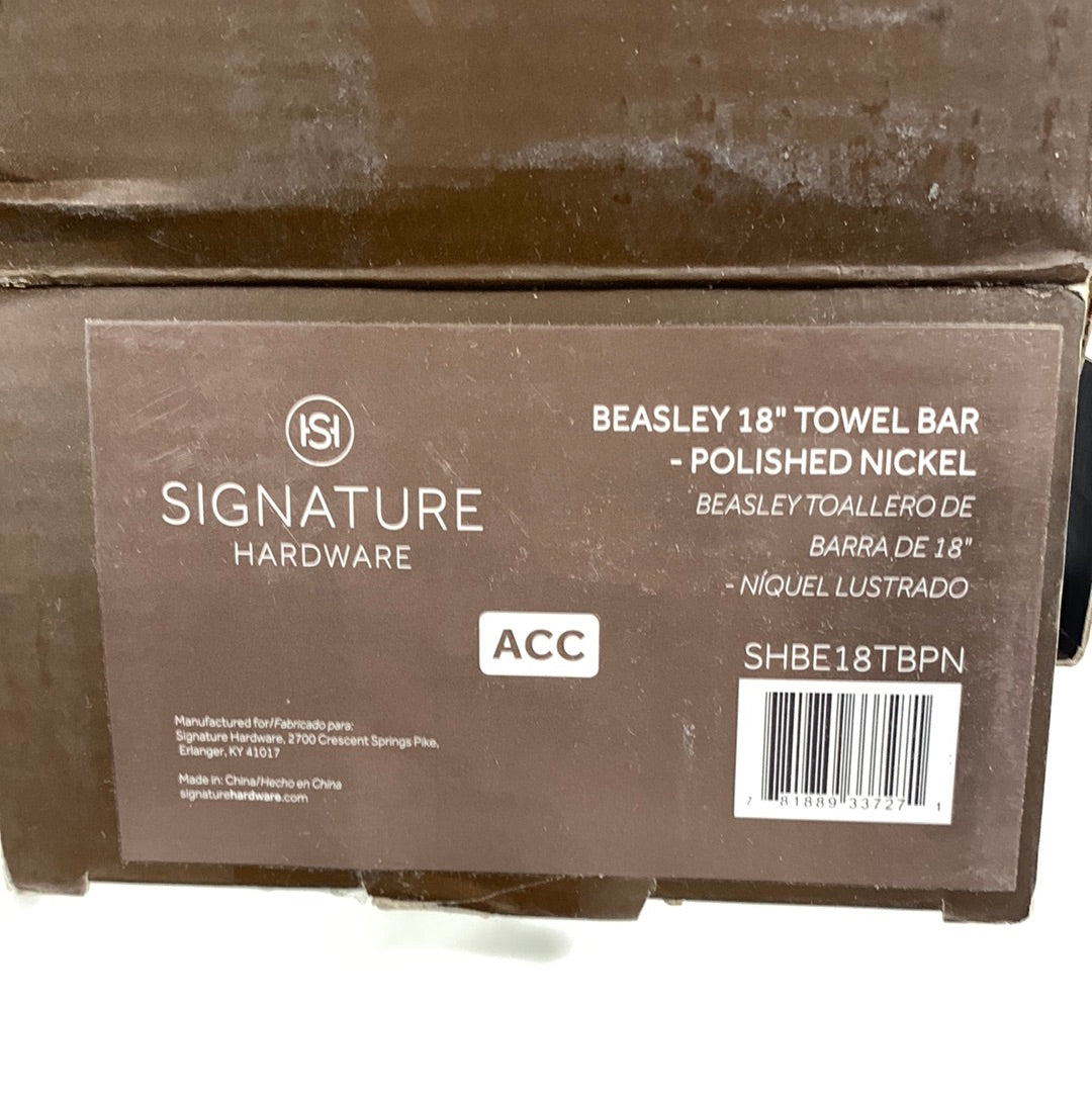 Signature Hardware Beasley 18" Towel Bar