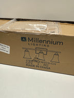 Millennium Lighting 4503-CH 3 Light Bath Vanity-9 Inches Tall and 23.25 Inches Wide, Finish Color: Chrome
