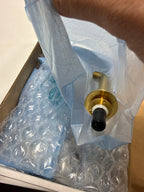 Kohler K-T14413-4 Purist 1.2 GPM Wall Mounted Widespread Bathroom Faucet Vibrant Brushed Moderne Brass
