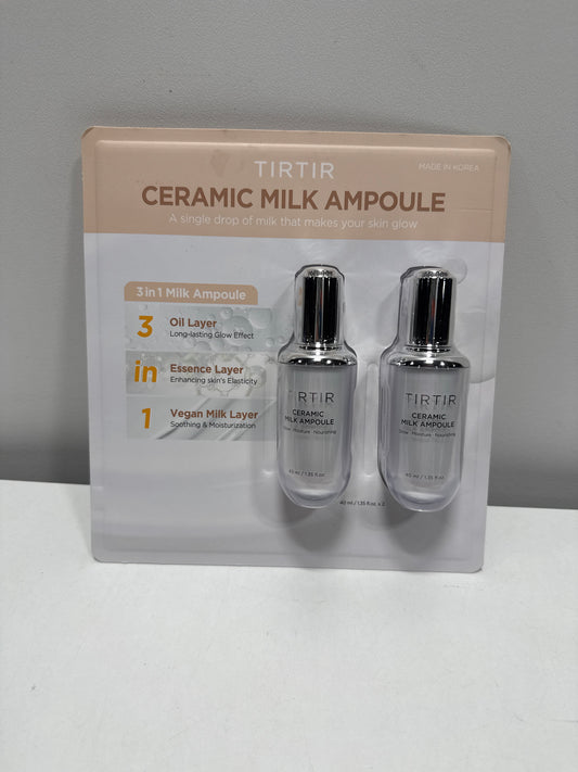 TirTir Ceramic Milk Ampoule, 1.35 Fluid Ounce / 40ml Each (Pack of 2)