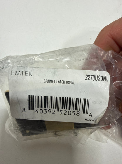 2 x Emtek 2270 Traditional 2-15/16 Inch Long Cabinet Latch Unlacquered Brass