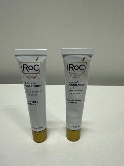 RoC Line Smoothing Eye Cream 0.6 Fluid Ounce (Pack of 2)