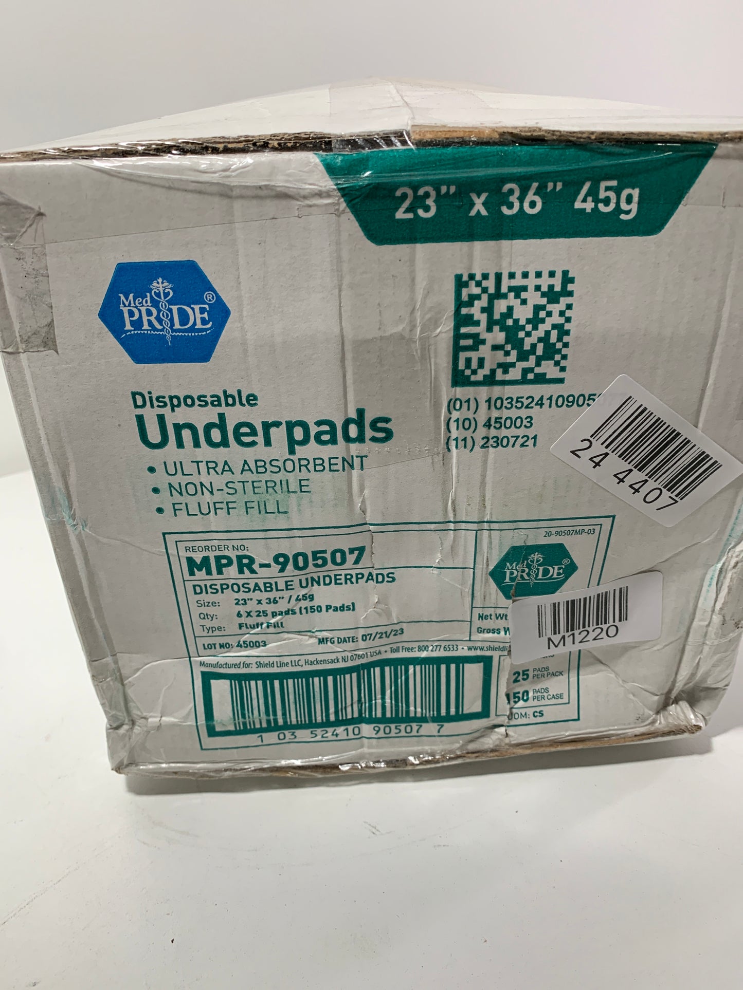 MEDPRIDE Incontinence Pads Disposable Kid Elderly & Dog Pee Pads 50-Pack