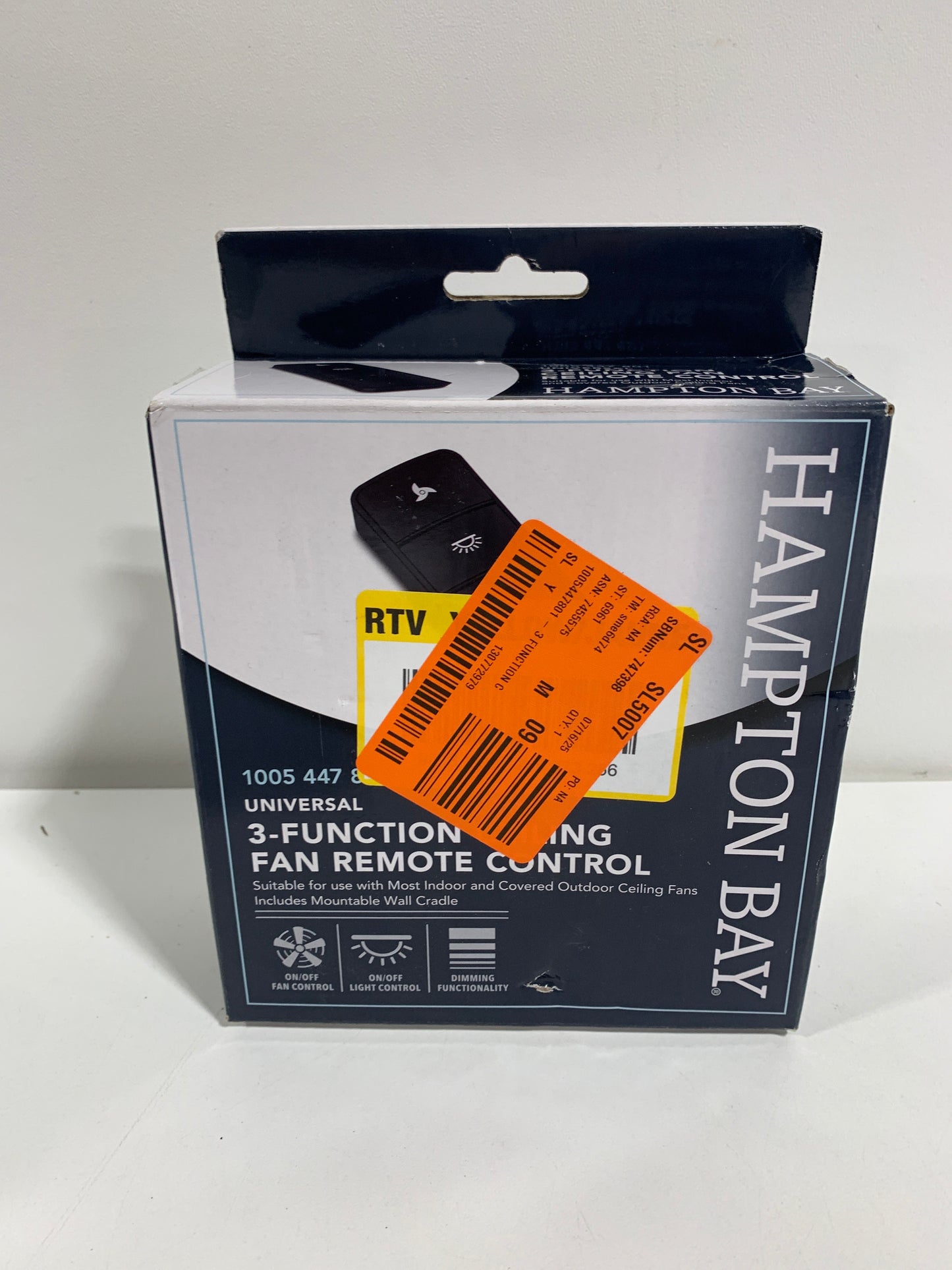Universal Basic on/Off Ceiling Fan Remote Control (Damp Rated)