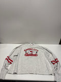 NFL Kansas City Chiefs Women's Oatmeal Heather Crew Neck - XXL