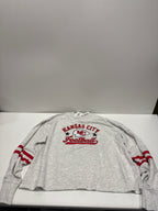 NFL Kansas City Chiefs Women's Oatmeal Heather Crew Neck - XXL