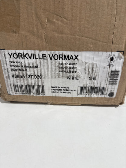 American Standard 4385A.137 Yorkville 1.28 GPF Toilet Tank Only White - *Plumbing