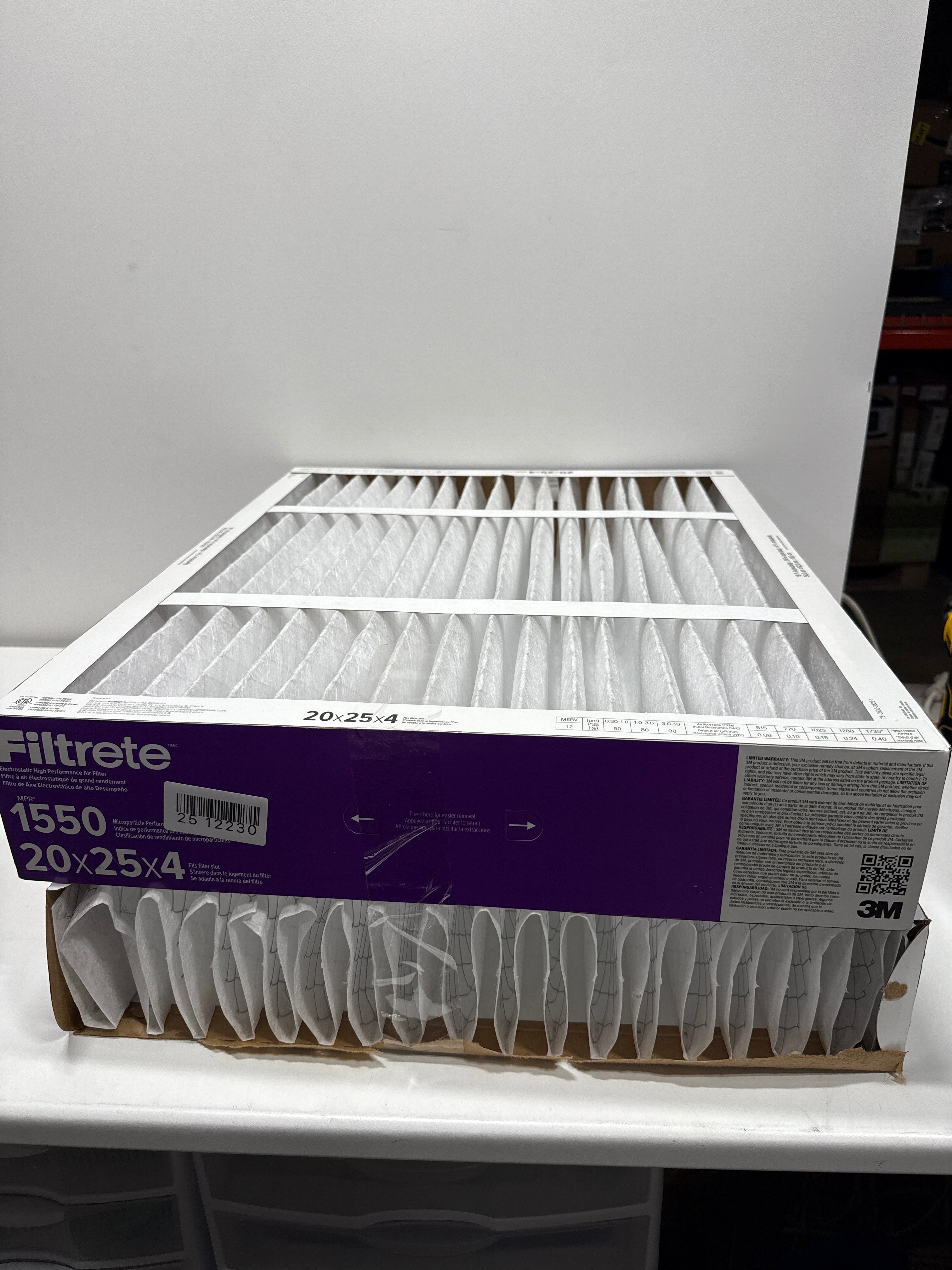 See Desc 3M Ultra Allergen Reduction Deep Pleat 4’’ Filter 2-pack 16x25x4 - *Furnace Filters