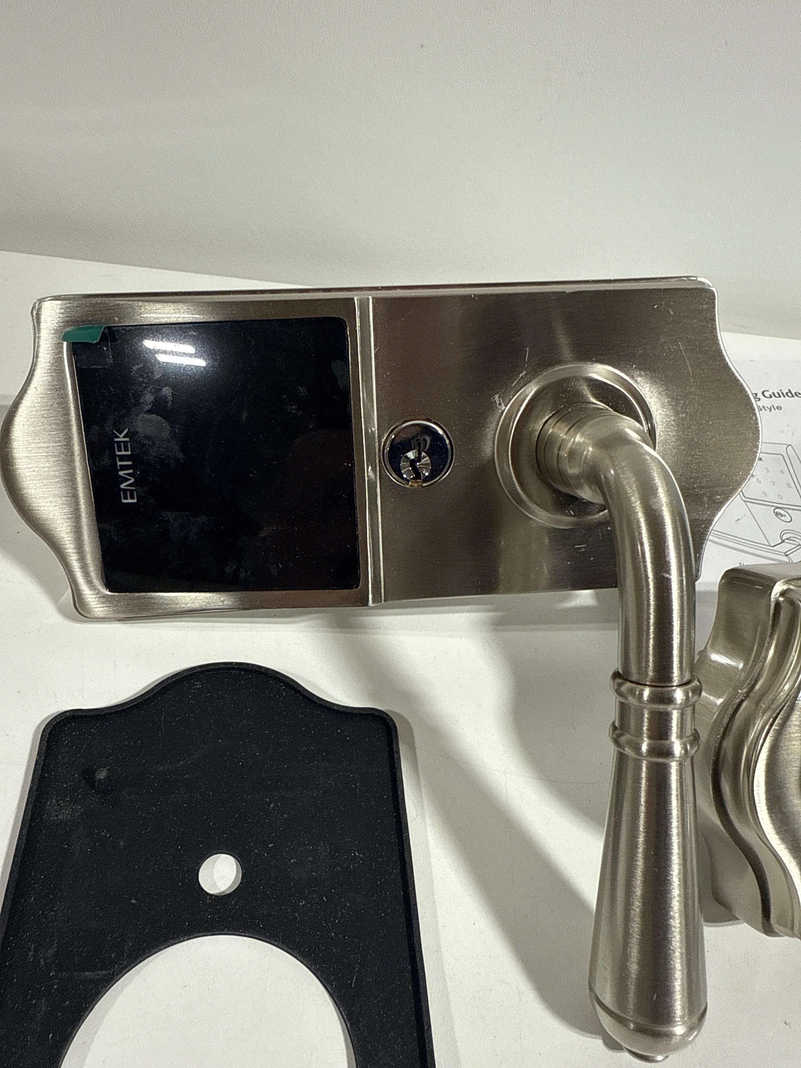 Used Emtek E4202US15 Satin Nickel EMTouch Classic Keypad Style Leverset with Storeroom/Gate Function - *Tools Hardware