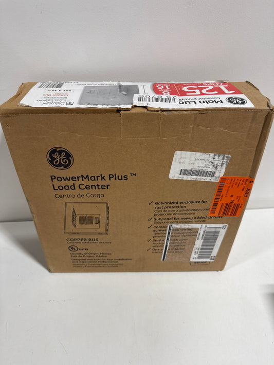 GE - PowerMark Plus 125 Amp 8-Space 16-Circuit Indoor Main Lug Circuit Breaker Panel GE - PowerMark Plus 125 Amp 8-Space 16-Circuit Indoor Main Lug Circuit Breaker Panel