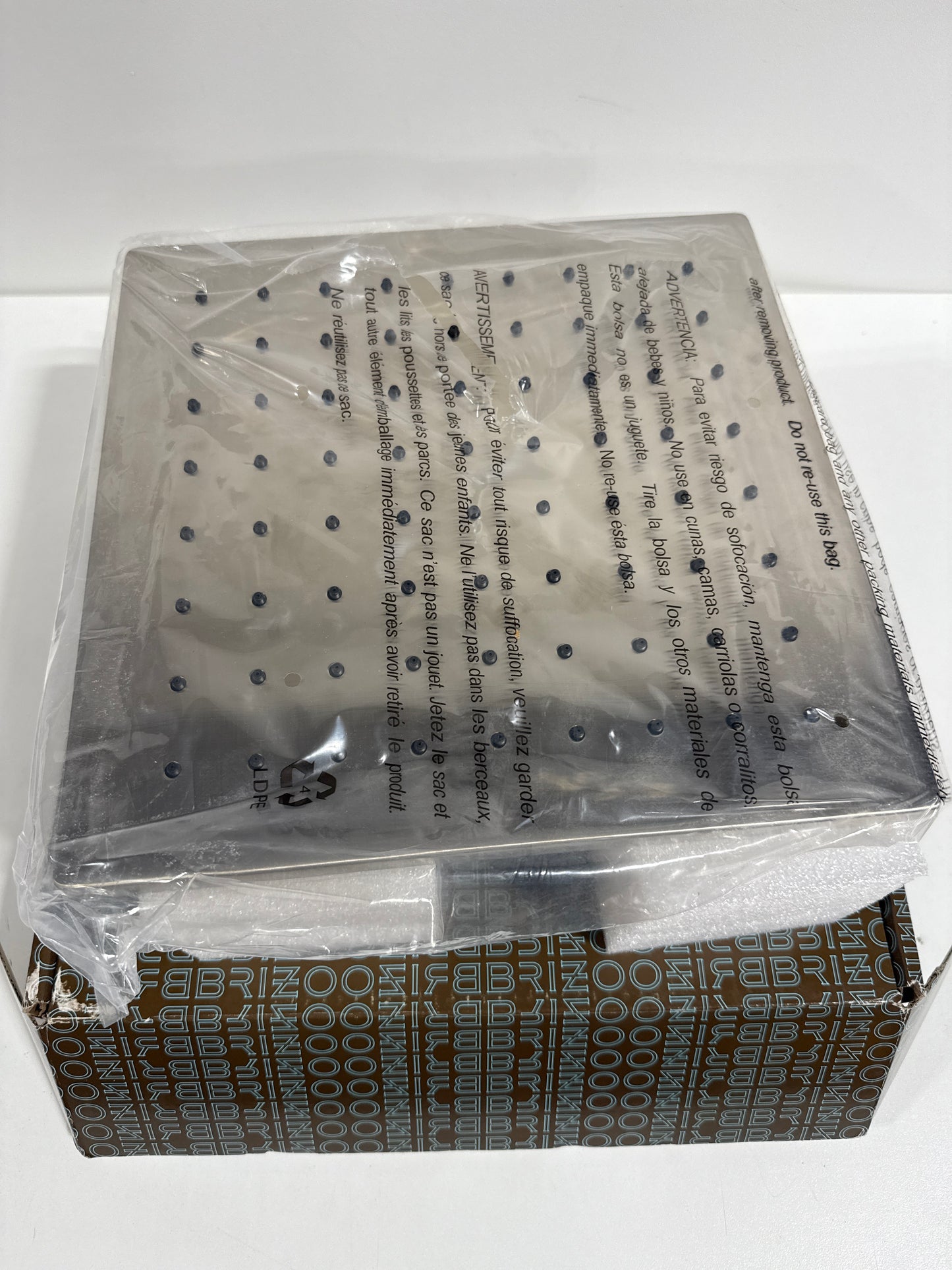 Brizo 81399 Essential 1.75 GPM 12" Single Function Square Metal Raincan Shower Head Brushed Nickel