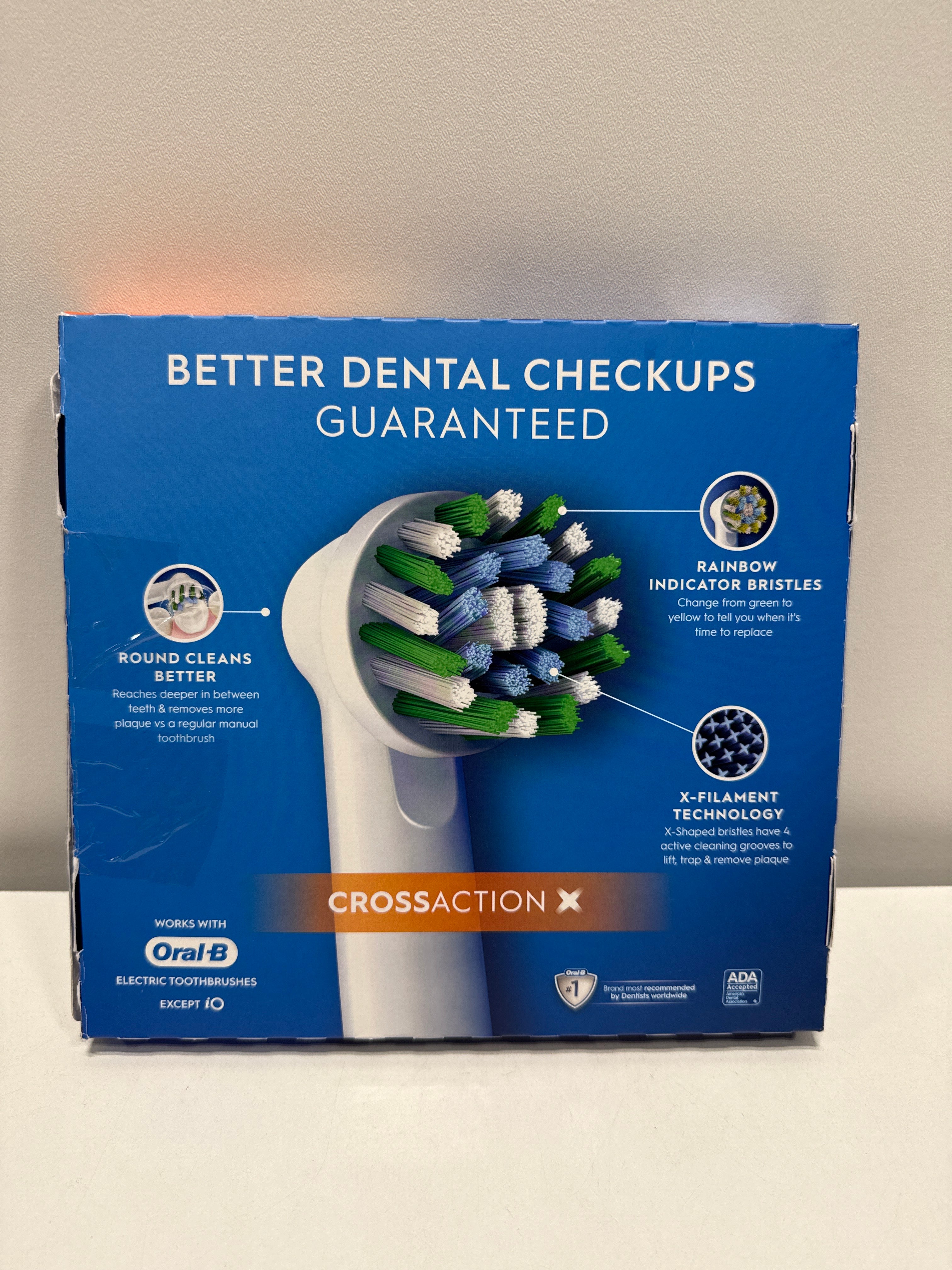 10 x Oral-B Cross Action Replacement Electric Toothbrush Heads