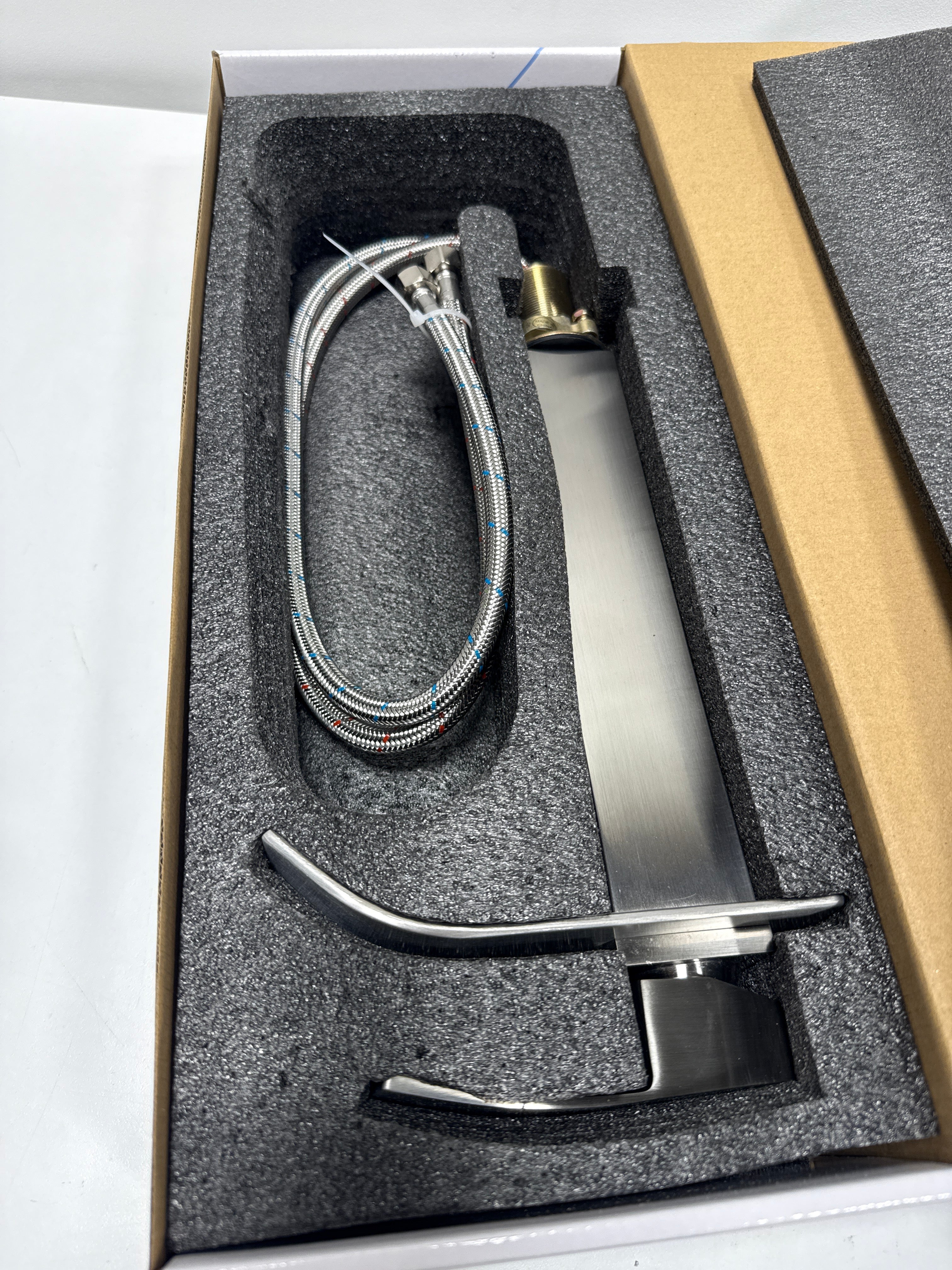 Miseno Remi 1.2/2.2 GPM Single Hole Waterfall Vessel Bathroom Faucet Model: ML631-BN