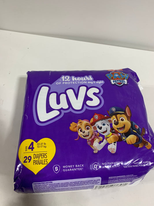 Luvs Pro Level Leak Protection Diapers Size 4 (22-37 lbs), 29 set