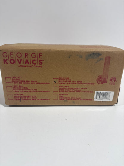 Kovacs P5041 Saber Single Light 4-3/4" Wide Bathroom Sconce with Etched Opal Shade