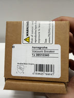 Hansgrohe 06510 ShowerPower Vacuum Breaker External for Handshower Hoses Brushed Black Chrome Valves Vacuum Breakers