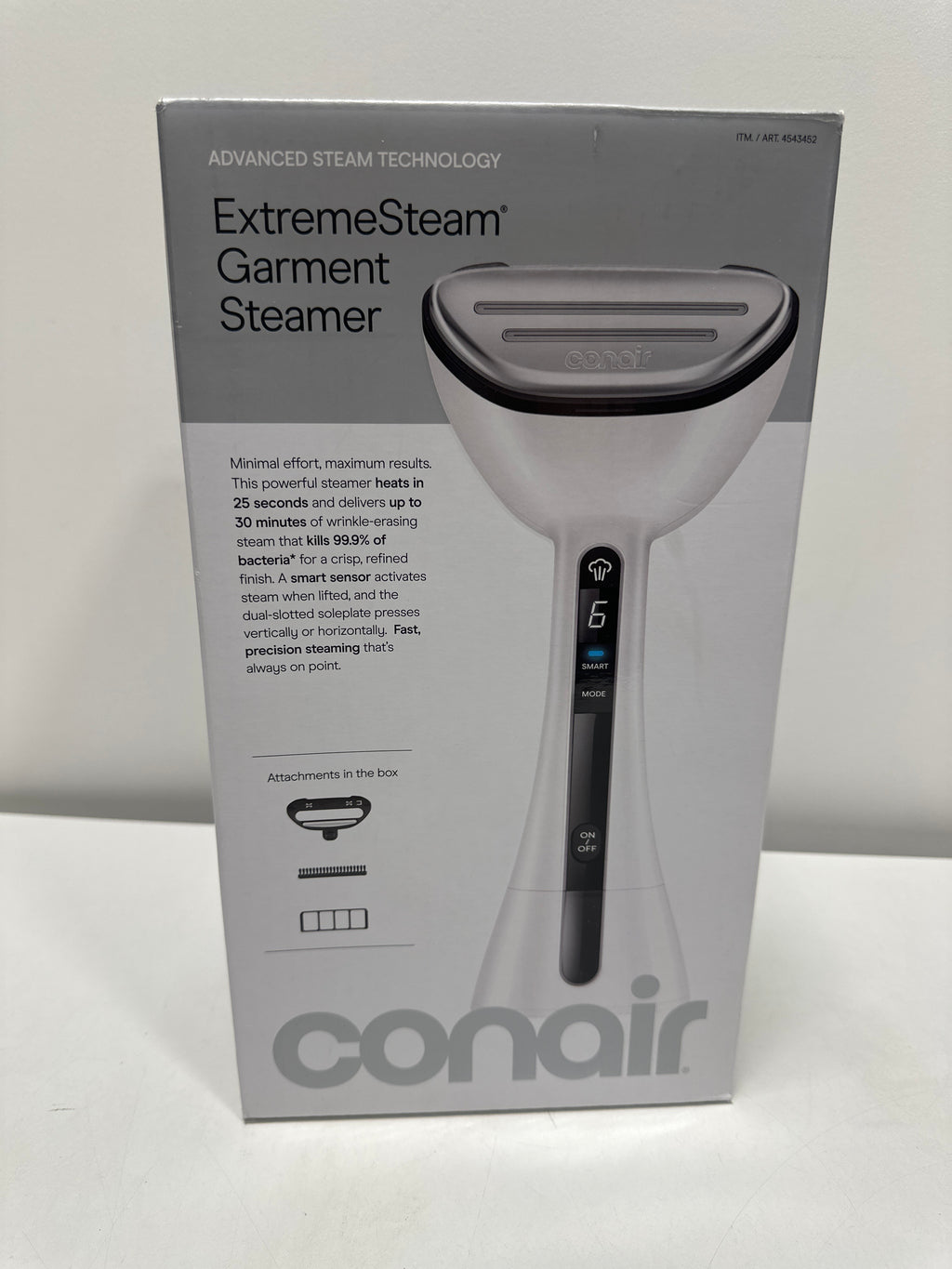 Conair ExtremeSteam Garment Steamer with Attachments Advanced Steam Technology