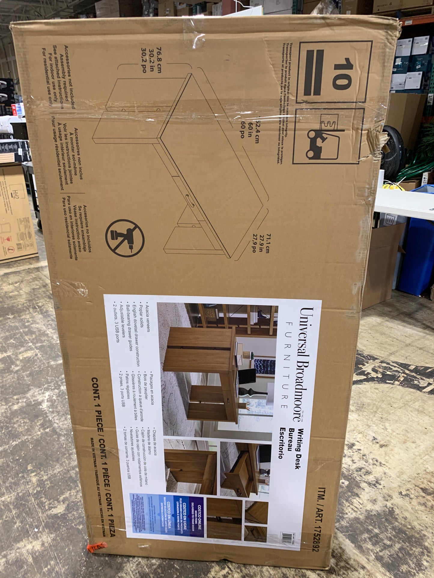 See Desc Zealand 60” Writing Desk