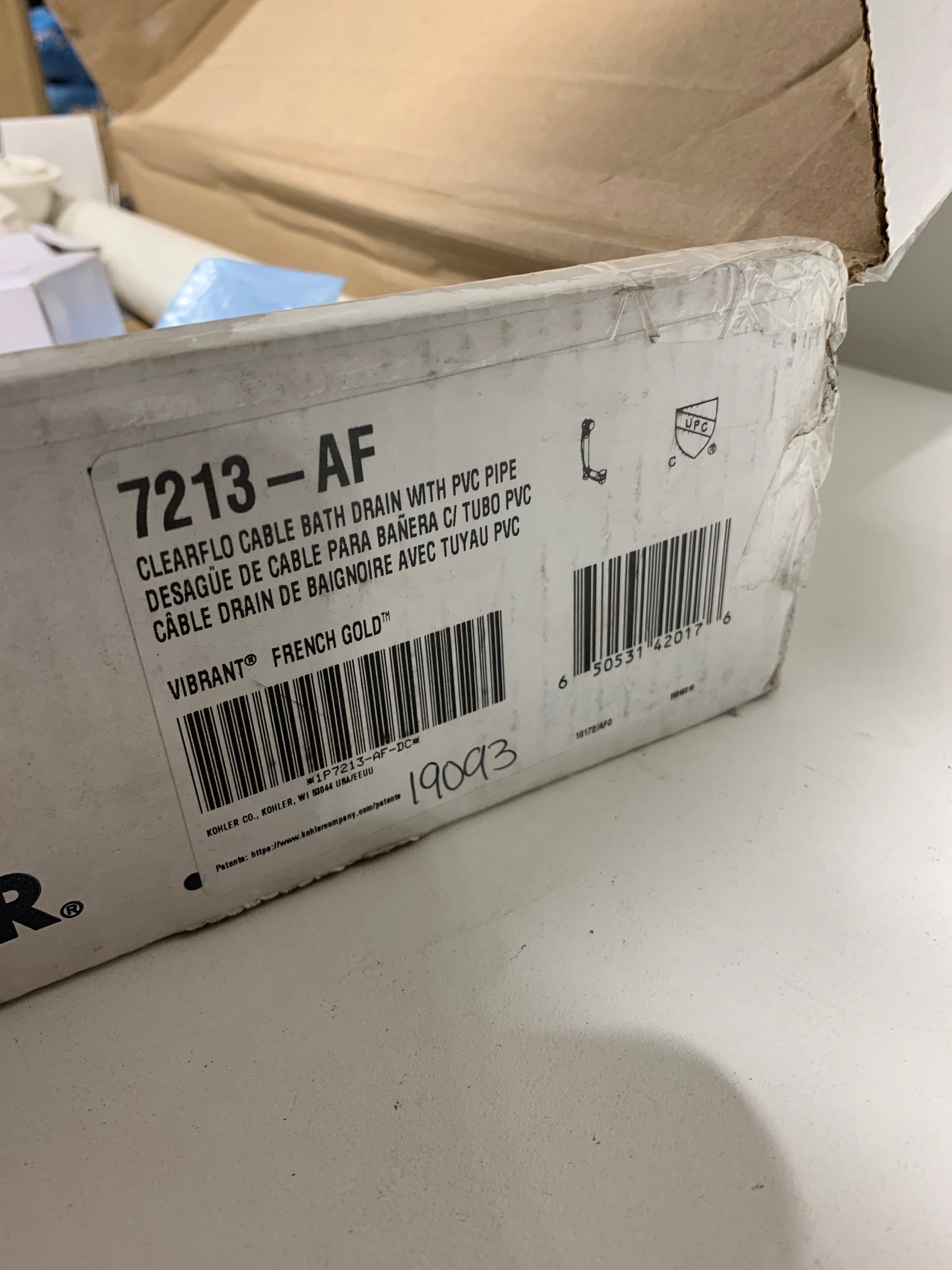 Scratch KOHLER K-7213 Clearflo Cable Bath Drain with PVC Tubing - *Plumbing