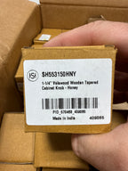 28 x Signature Hardware 953862-1.25 Valewood 1-1/4 Inch Diameter Conical Cabinet Knob with Screw Honey Cabinet