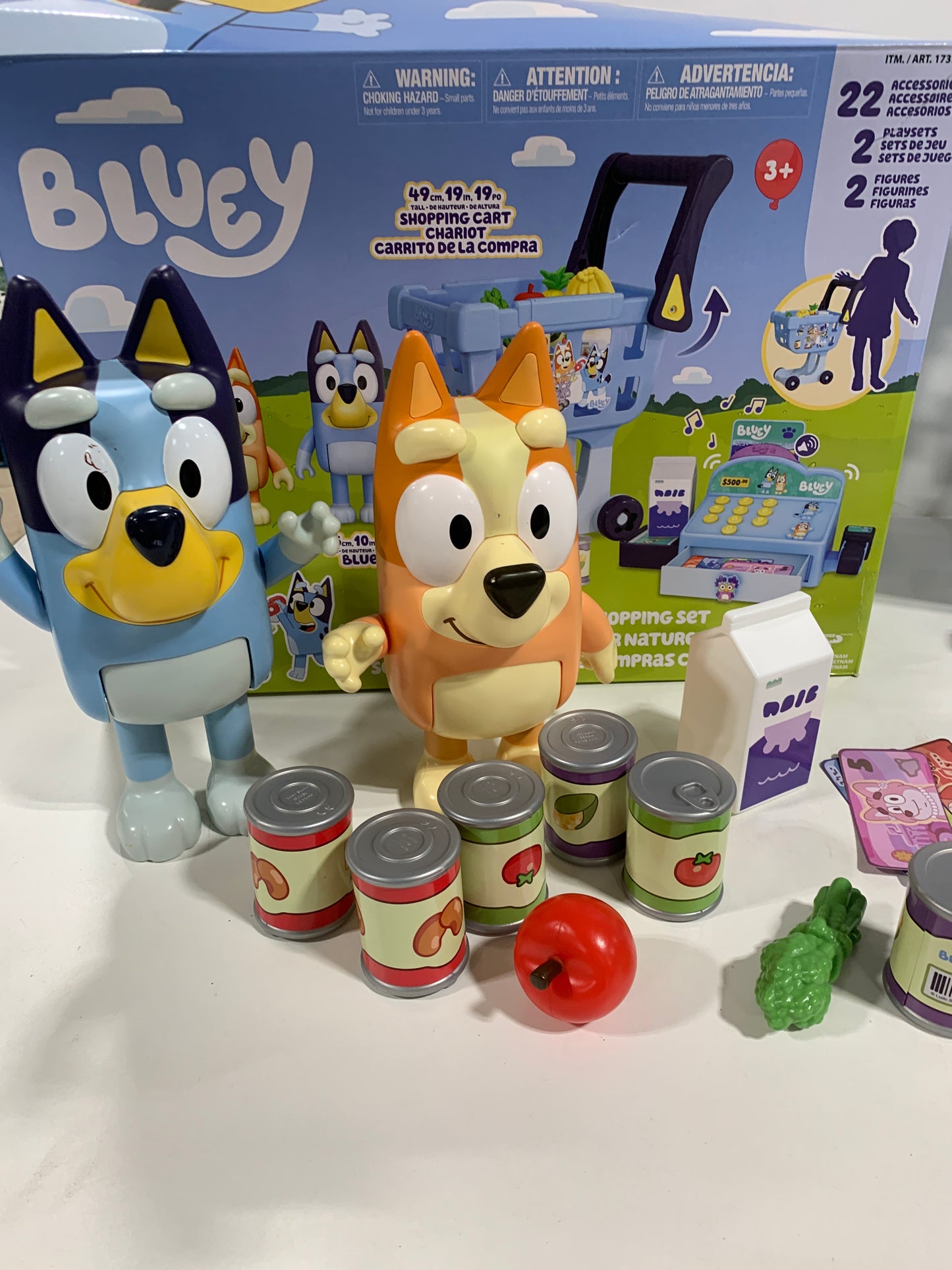 See Desc Bluey 's My Size Shopping Set Takes Your Child Into the World of Bluey