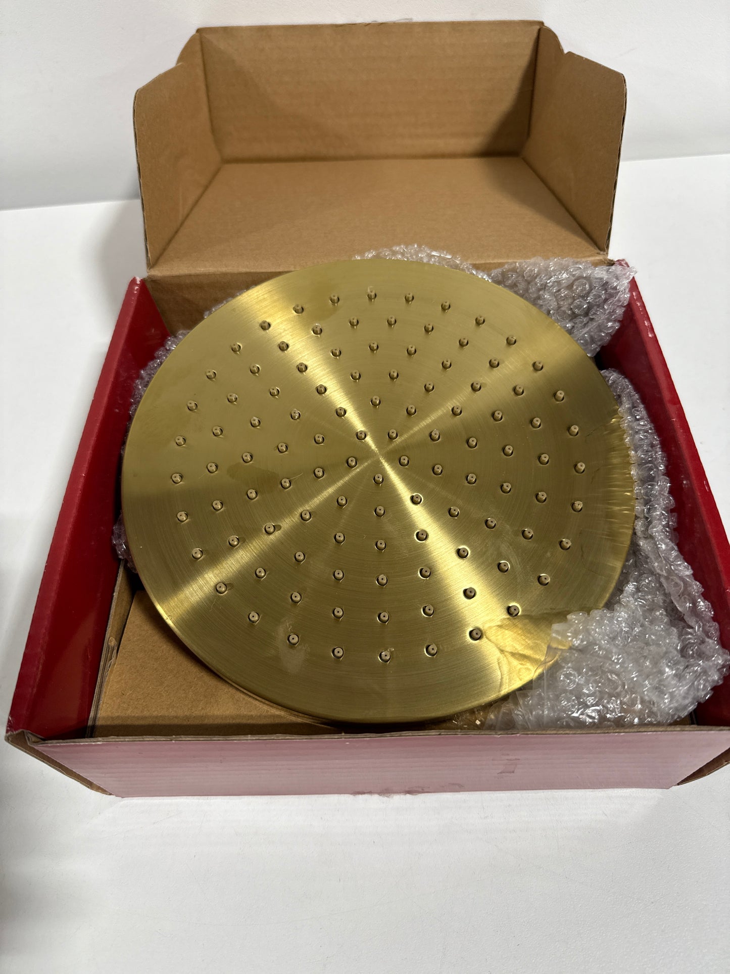 Pfister USH-01SHW Modern Round 1.75 GPM Single Function Rain Shower Head Brushed Gold Showers