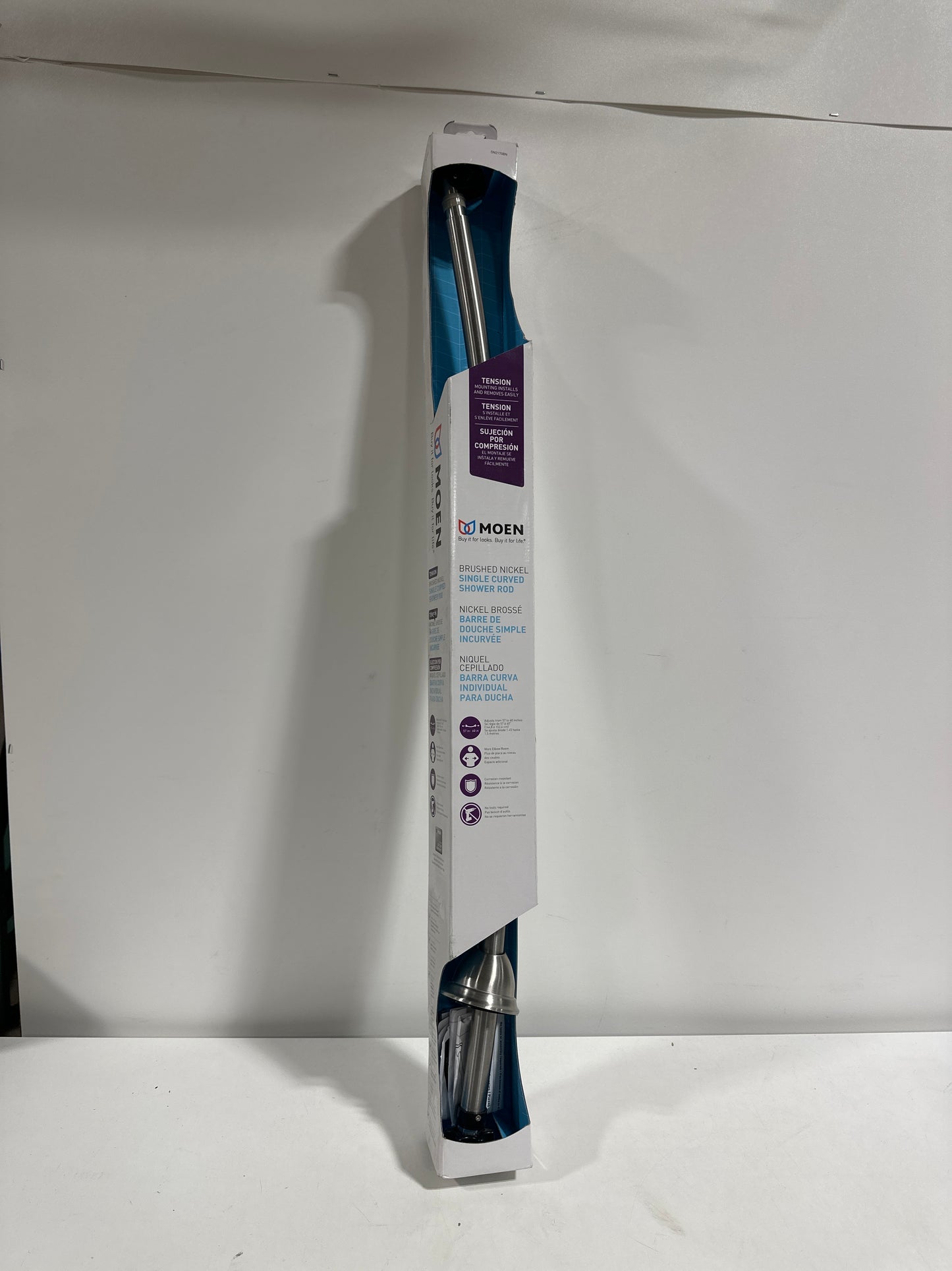 Scratch Moen Tension Curved Shower Rod