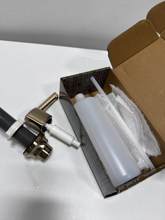 Brizo 695306-L Kintsu Deck Mounted Soap Dispenser with 13 Oz Capacity Lumicoat Luxe Gold