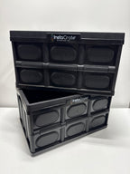 2 Used GreenMade InstaCrate Collapsible Storage Bin, 12 Gallon Black