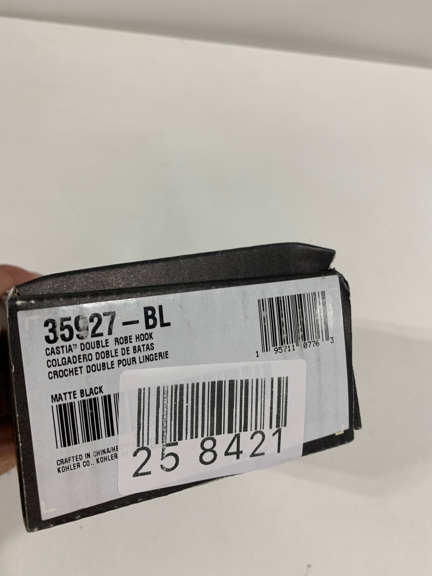 Castia by Studio McGee J-Hook Double Robe/Towel Hook in Matte Black