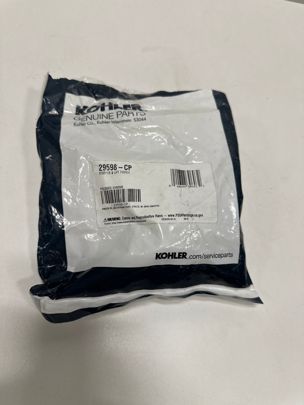 KOHLER K-29598-CP Stopper & Lift Toggle