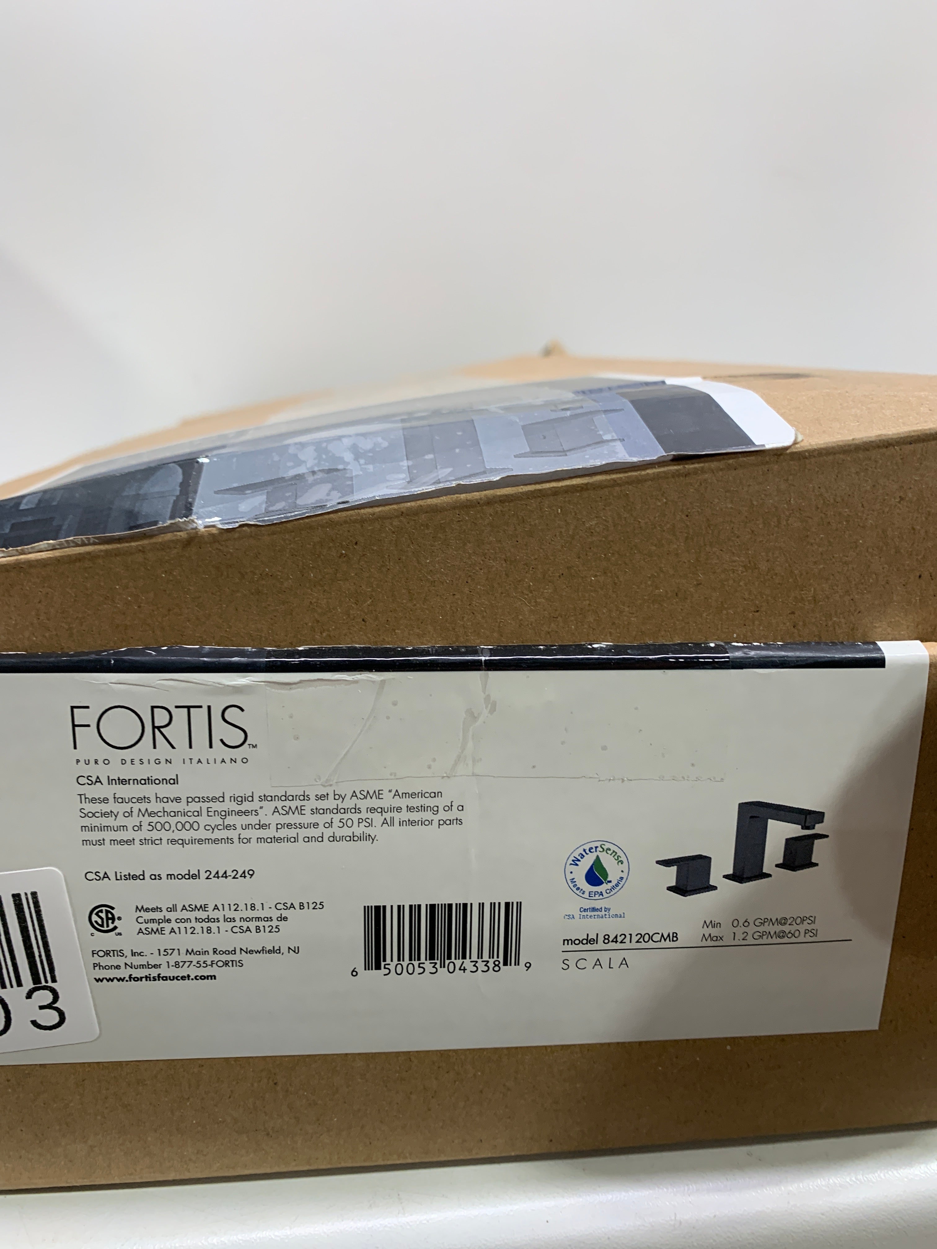 Fortis 842120C Scala 1.2 GPM Widespread Bathroom Faucet with Pop-up Drain Assembly Matte Black - *Plumbing