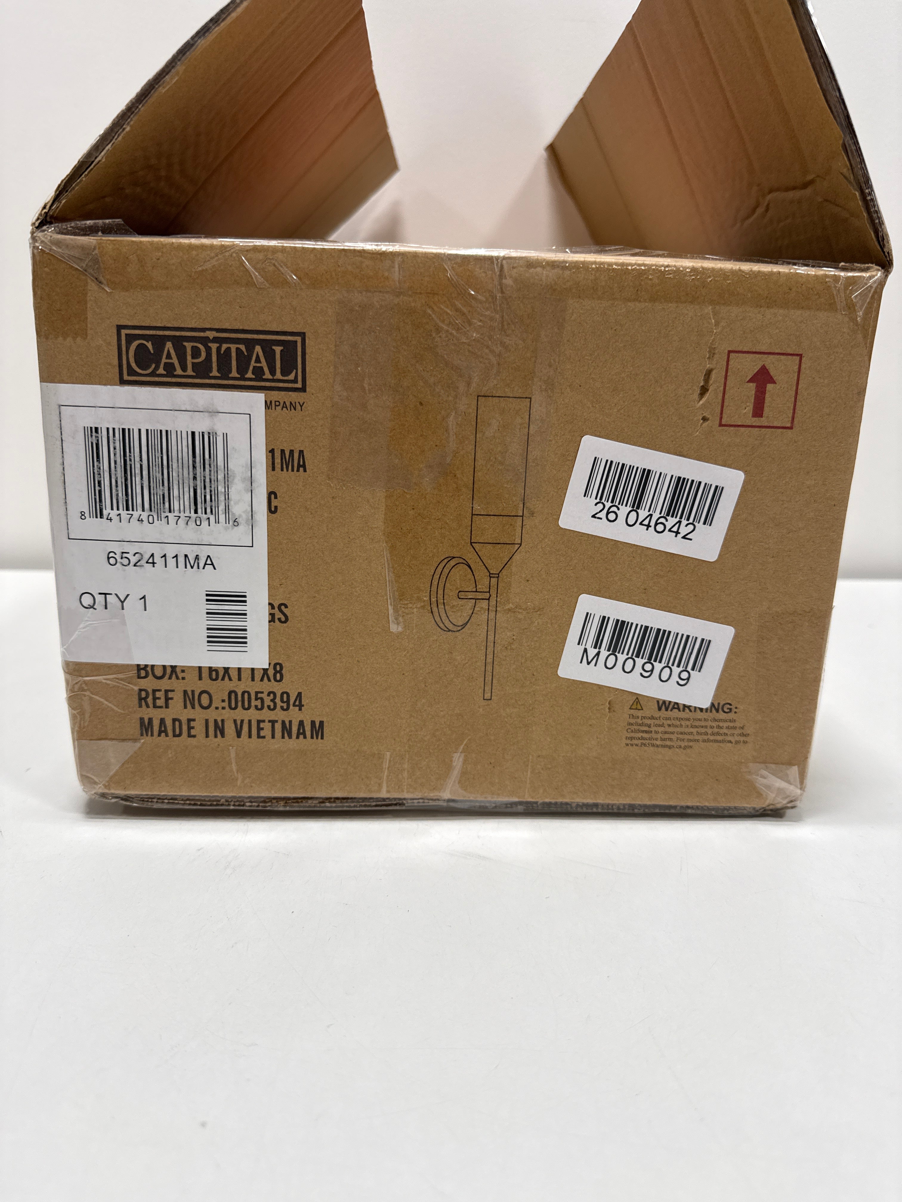 Capital Lighting 652411 Devon 20 Tall Bathroom Sconce - Brass