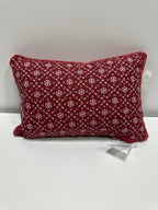 14’’x20’’ Velvet with Snowflake Pillow Burgundy- Threshold™ Designed with Studio McGee - *Home Decor & Curtains