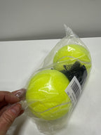 MRYCZ FYRHD Tennis Ball Dog Toys 2 Pack - 4-Inch Durable and Safe Dog Ball Sound Output from The Large Tennis Balls