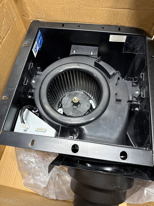 See Desc Aero Pure Designer Series 80 CFM 0.3 Sone Ceiling Mounted Energy Star Certified Bath Fan with LED Lighting and Round on Square Design
